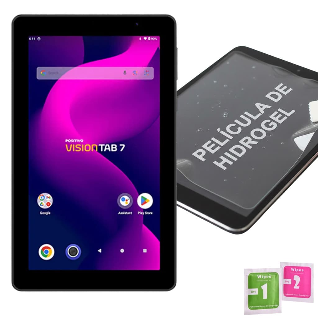 Película de Hidrogel Para Tablet Positivo Vision Tab 7 Polegadas Positivo