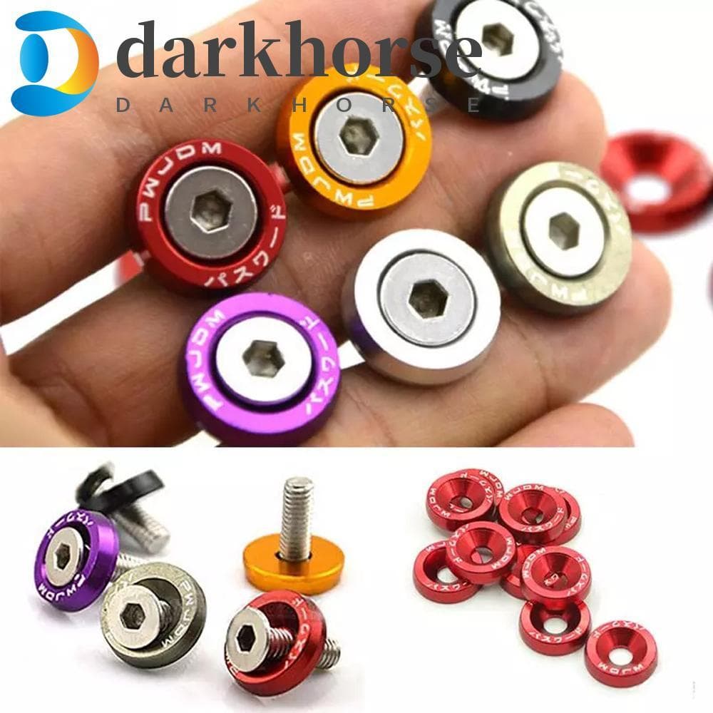 Fender DARKHORSE Parafusos Modificados Para Carro , Placa Hexagonal , Fixadores De Alumínio ,-Choque Arruela M6 JDM