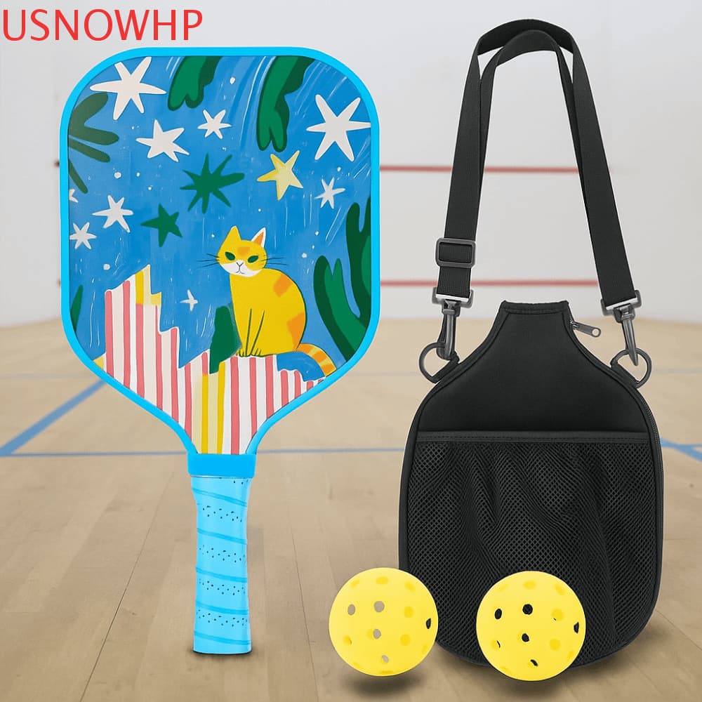 Conjunto De Pickleball Infantil USNOWHP , Leve De Desenho Animado , 2 Bolas