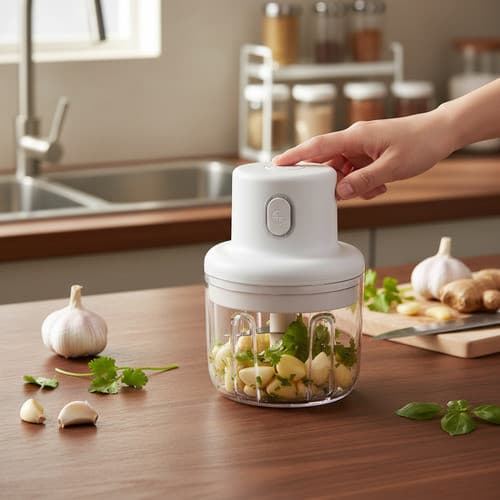 Mini Processador Elétrico Top Chef 250ml Portátil USB