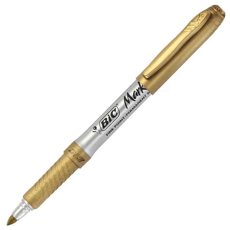 Pincel marcador permanente Marking Dourado Metálico 971150 Bic