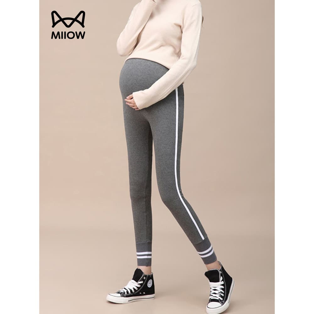 [Liberação] Gato Pessoas Grávidas Mulheres Leggings Primavera Outono Estilo Fino Desgaste Exterior Calças Compridas Quat