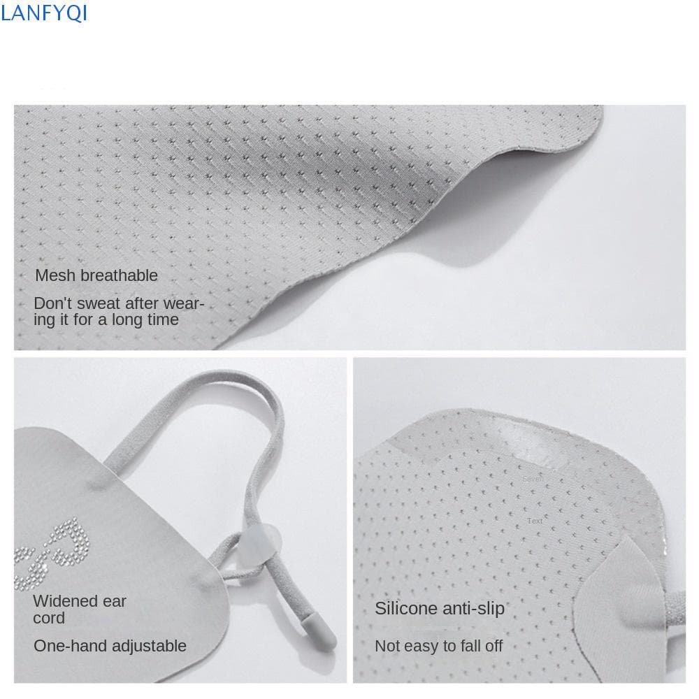 Máscara Protetora Solar De Seda Gelada LANFYQI , Capa Facial De Verão Respirável De Nylon , Gini Com Proteção UV