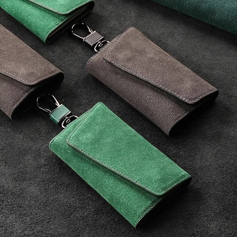 Imitação de zíper masculino simples chave saco capacidade multifuncional doméstico Universal saco chave Flip feminino sa