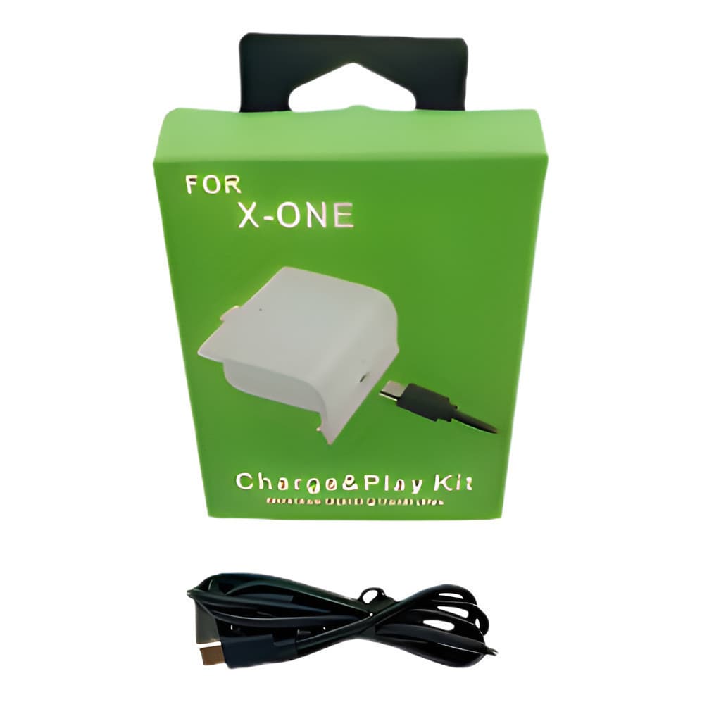 Bateria E Cabo Carregador Controle Xbox One Charge Play