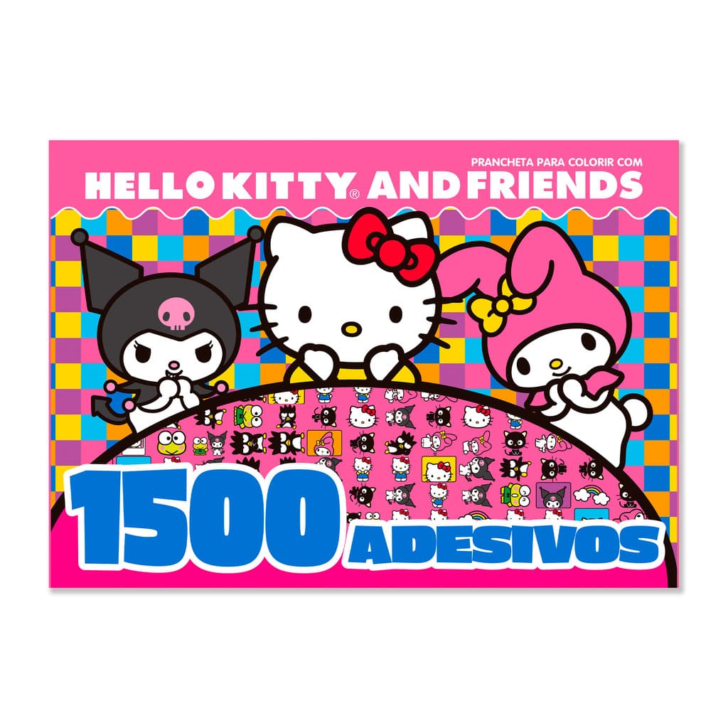 Hello Kitty and Friends Prancheta para Colorir com 1500 Adesivos