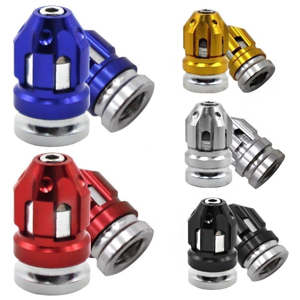 Par de tampas de pneu de motocicleta em liga de alumínio anti-vazamento para moto