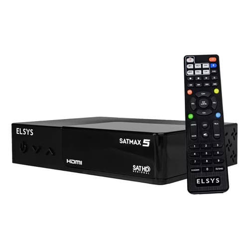 Receptor Elsys Satmax 5 com Sinal Digital, Analógico - Preto