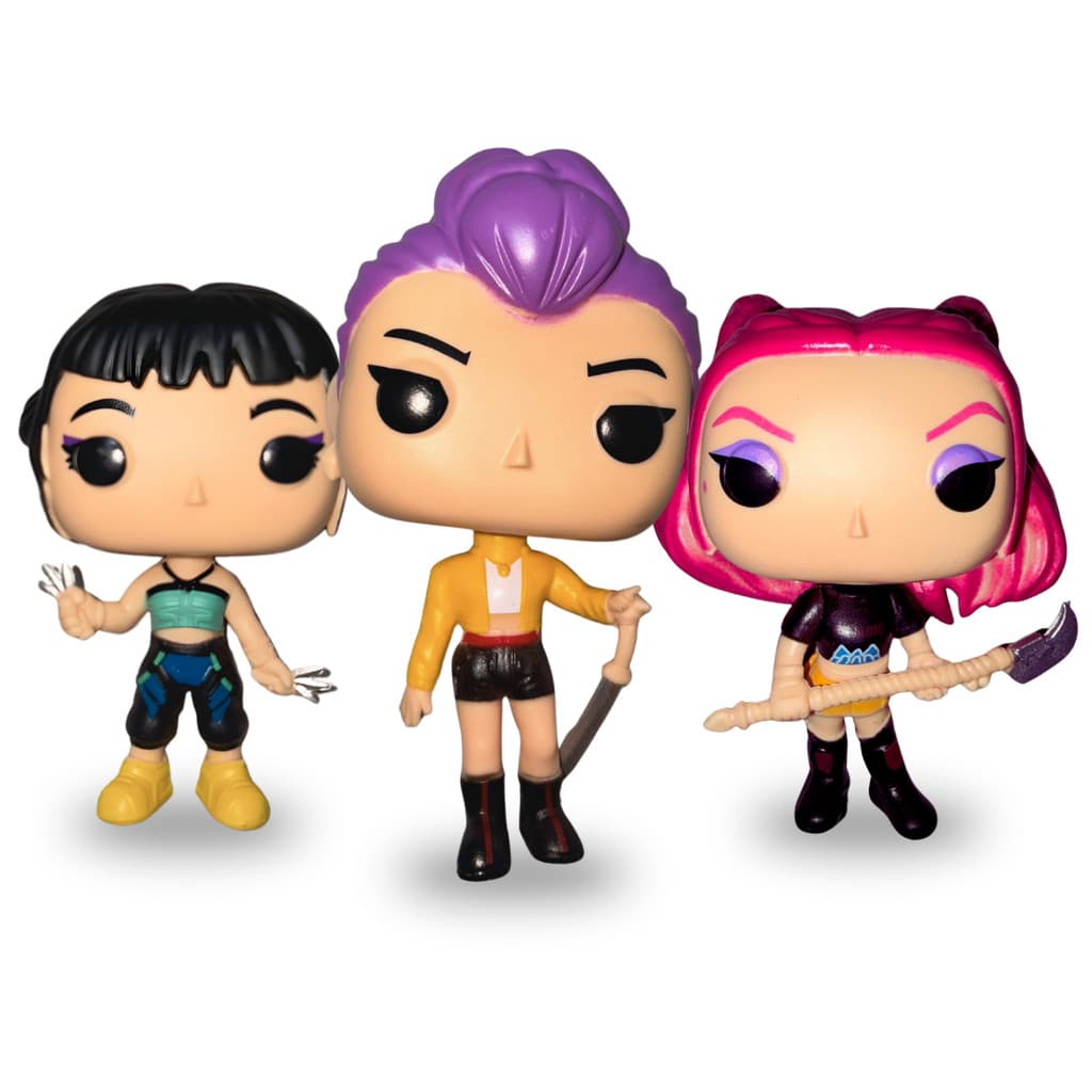 Boneco Pop Guerreiras do K-Pop Demon Hunters Mira Zoey Rumi kpop personagens