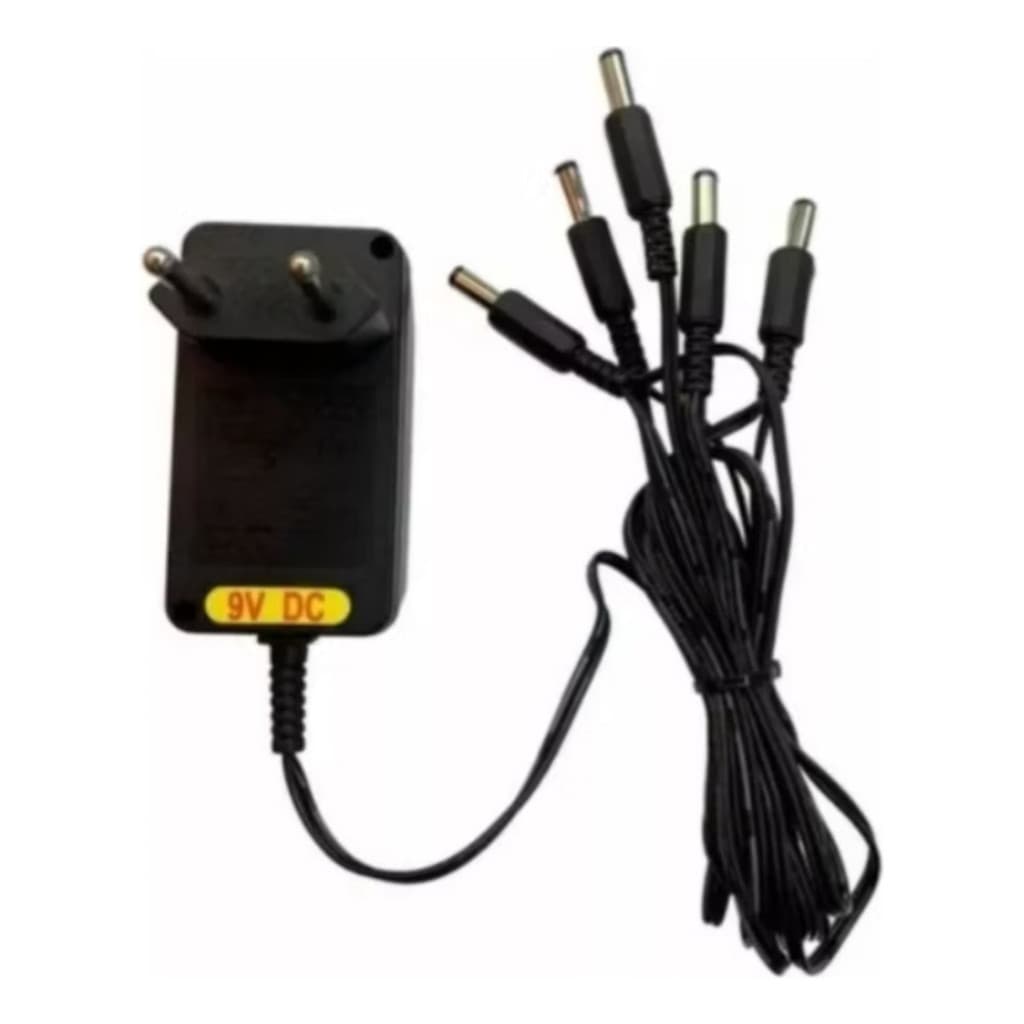 Fonte 9v Pedal 5 Saídas - Fonte Para Pedaleira pedal