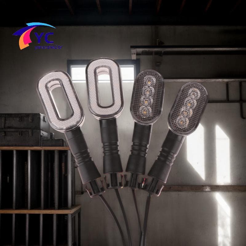 YCBR 2 Pçs Bicicleta Sinal De Volta Chifre Lanterna Traseira 36V/48V/60V/72V Luz Da Lâmpada Advertência Ao Ar Livre Para