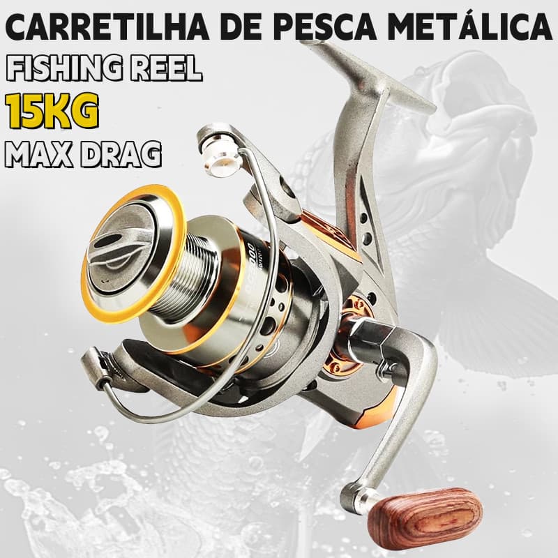 Carretel Molinete DC 2000/4000/7000 5.2:1 Rolamentos Carretel Aluminio