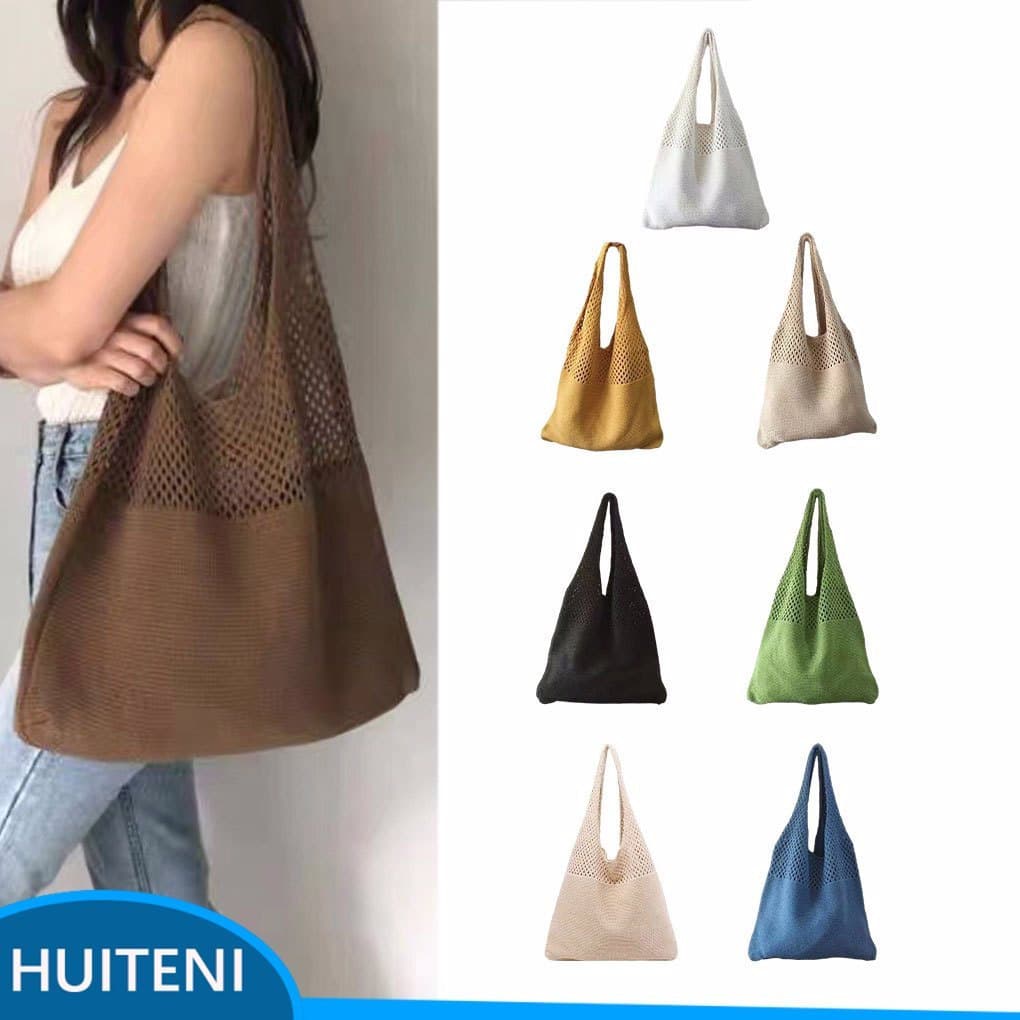 1/2 Sacola De Malha Para Elegante E Confortável Verão Ombro Praia Boné De Alta Qualidade Secagem Rápida Acessível