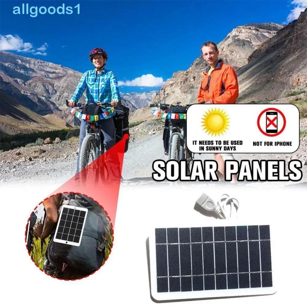 Painel De Carregador Solar USB ALLGOODS , 5V 2W Com De Saída , Sistema Portátil À Prova D'água