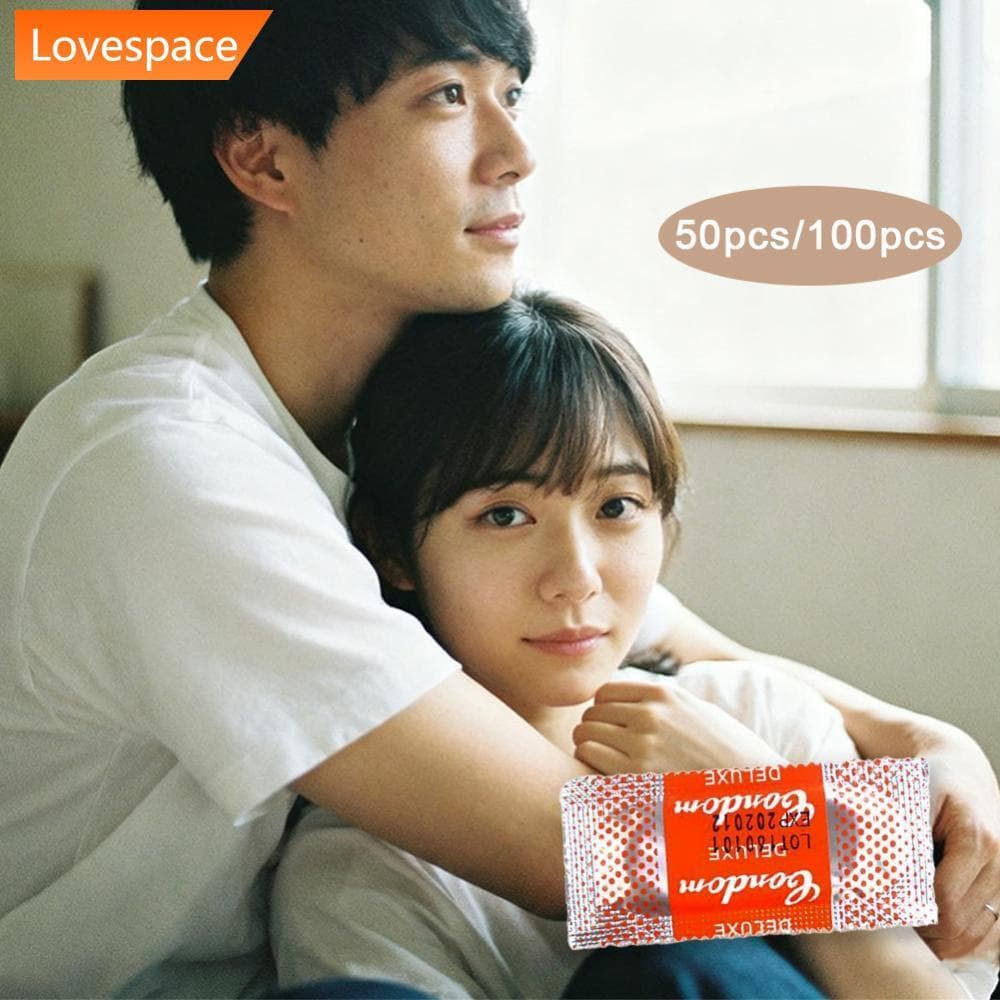 LS-STORE 50/100pcs Preservativo De Ácido Hialurônico Lubrificação De Látex Natural Mangas De Atraso Ultra Finas Suprimen