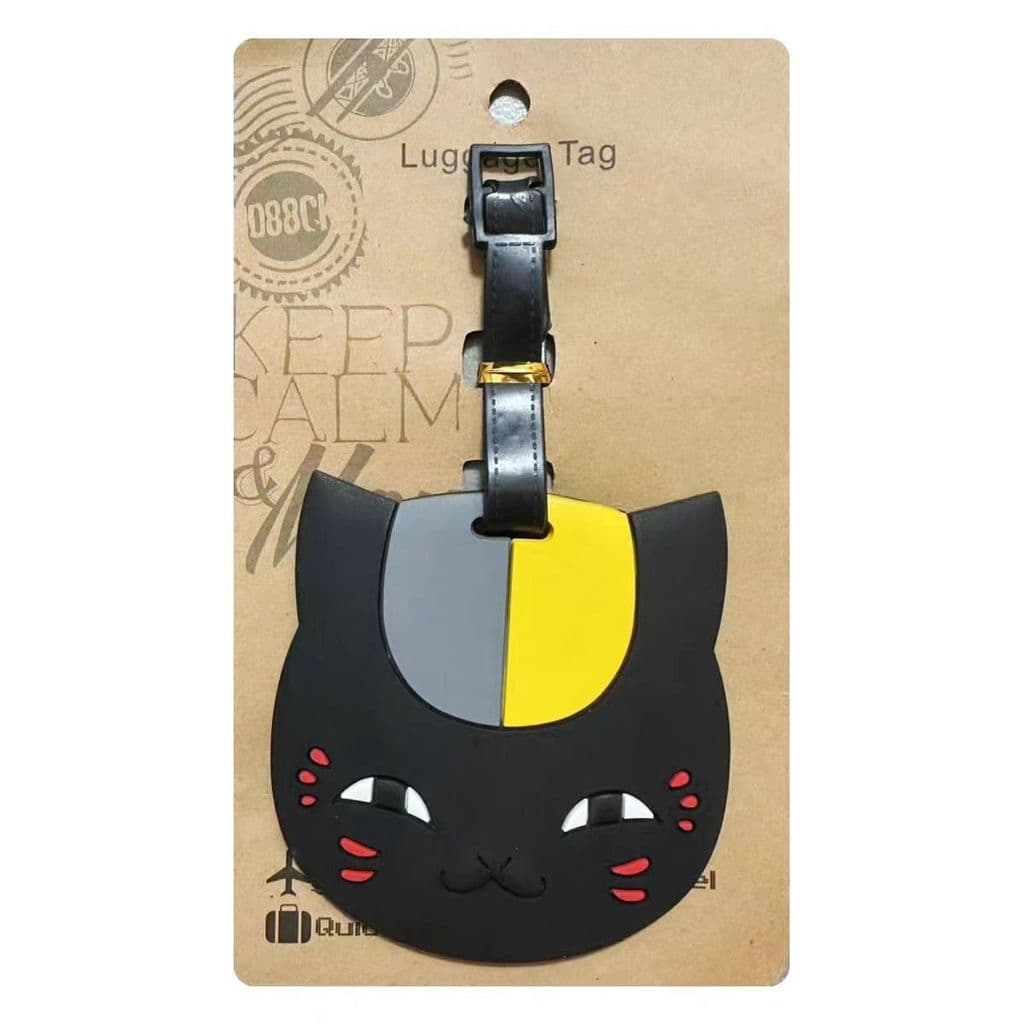 Etiqueta de bagagem fofa indispensável para viagem Hayao Miyazaki Serviço de entrega de bruxa Gigi Cat Natsume Friends L