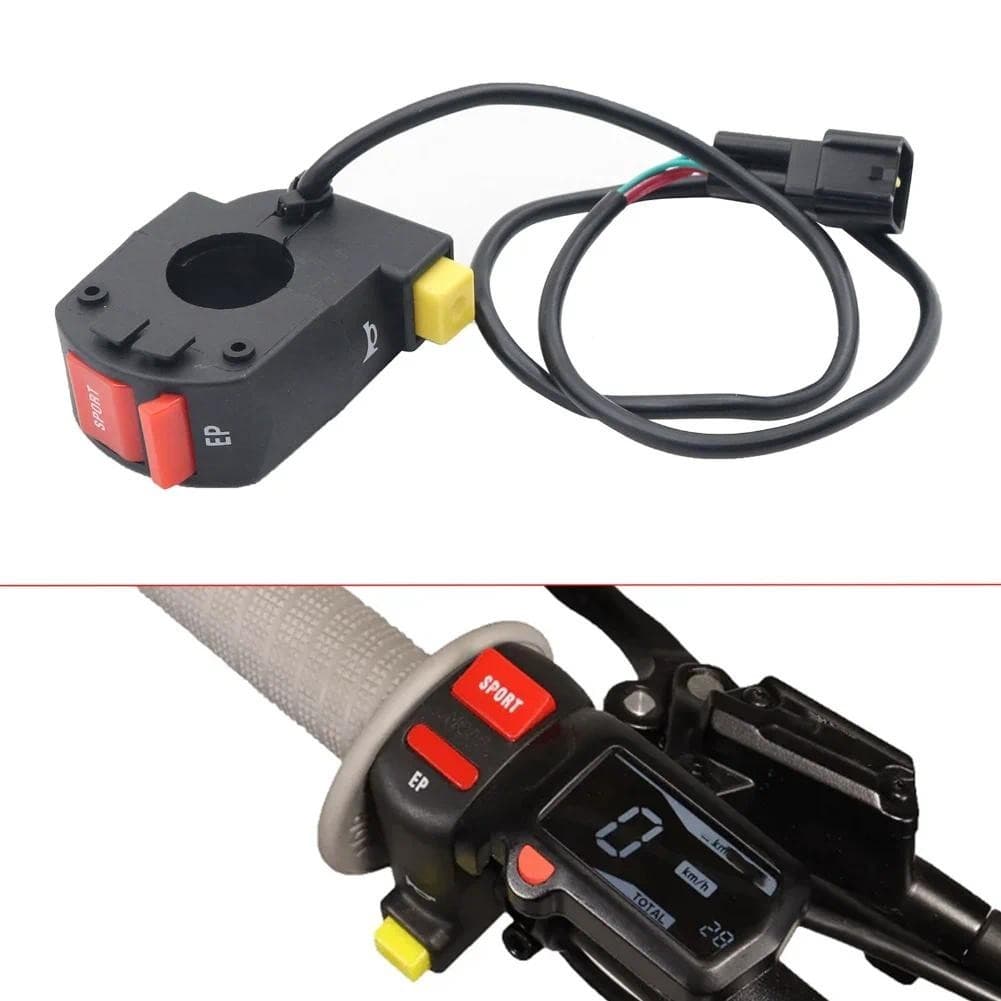 Farol Da Motocicleta Chifre Esporte/EP Interruptor De Controle Elétrico Para Sur Ron-Surron Luz Abelha S & X Sujeira Peç