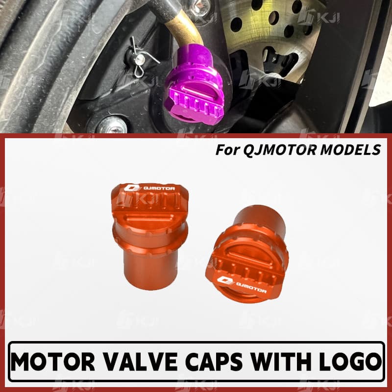 Para QJMOTOR AX200S/SRK250/SRV250 Tampas Da Haste Válvula Do Pneu Roda De Ar Tubo Capa Guarnição Acessórios