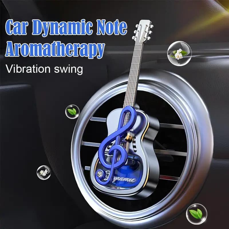 Notas De Guitarra Saída De Ar Condicionado Do Carro Aromaterapia Garrafa De Vidro Interior Console Central Ambientador D