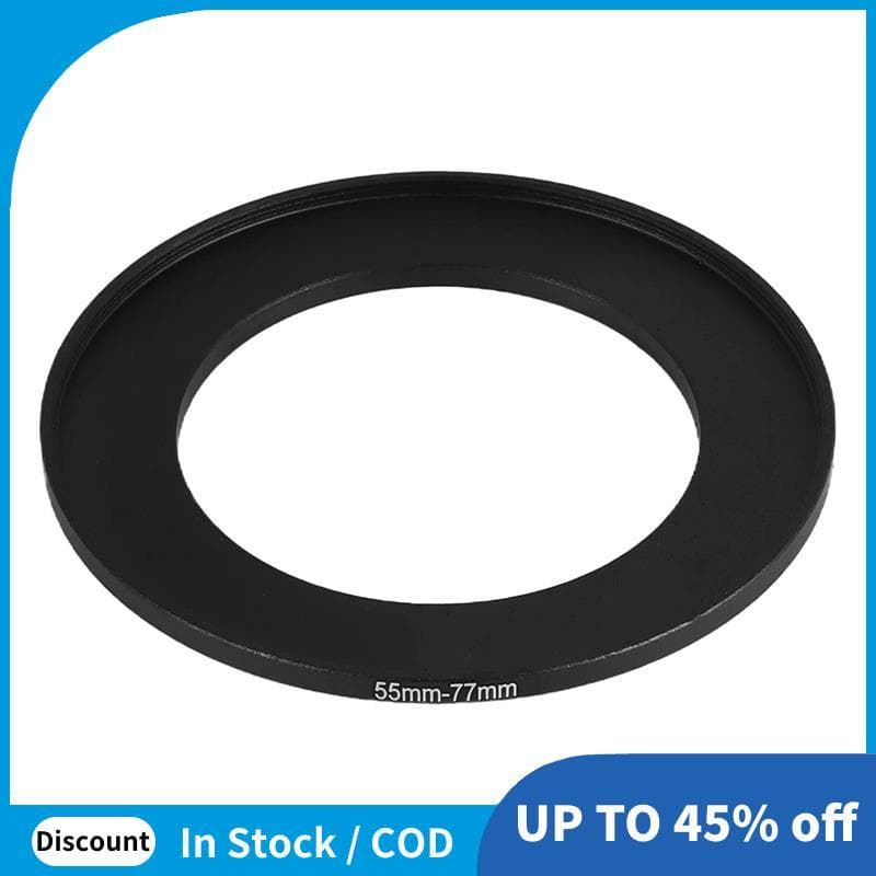 Adaptador De Anel De Filtro Intensificador De Câmera De Metal 55mm-77mm 55-77