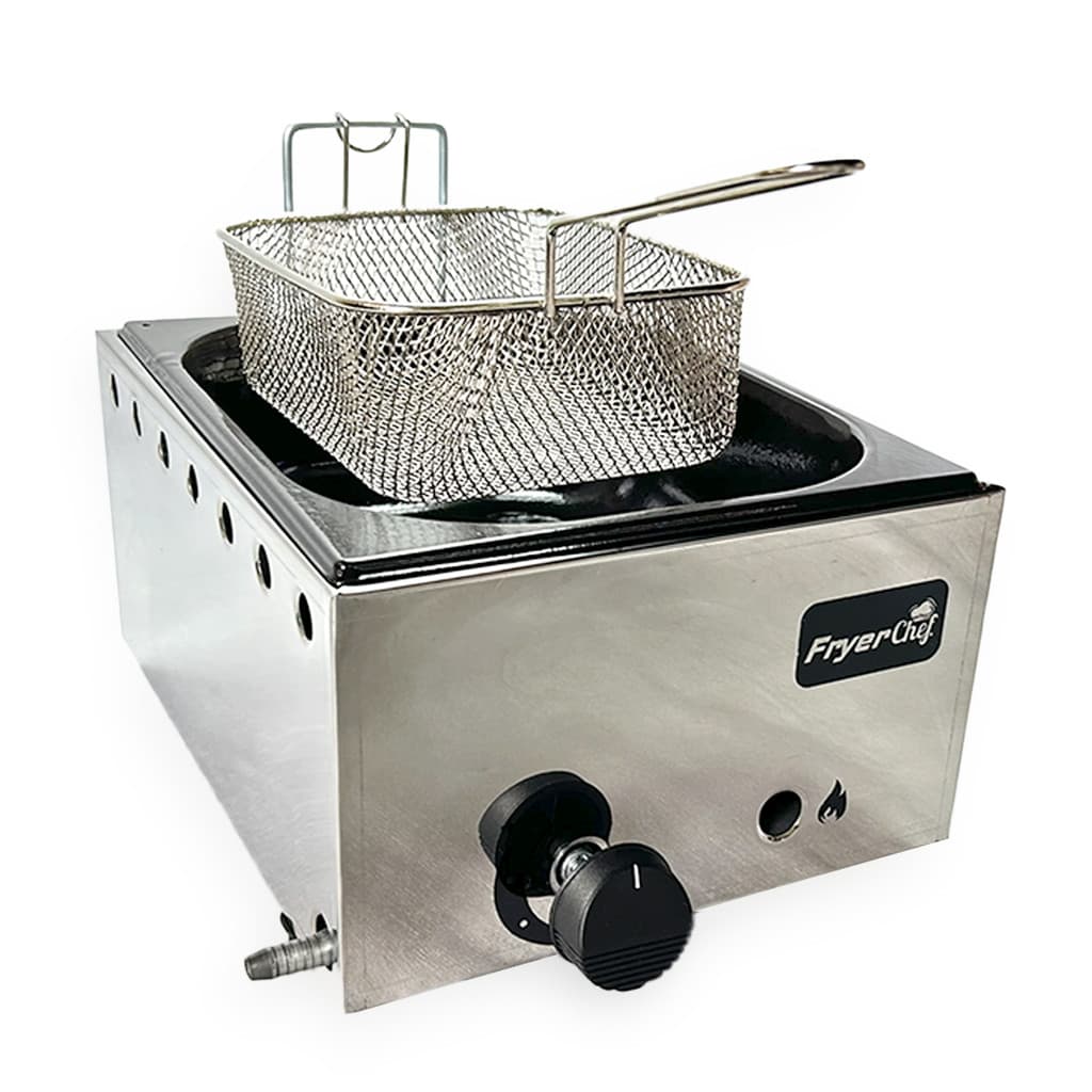 Fritadeira a Gás 5 Litros Domestica Cuba Esmaltada FryerChef