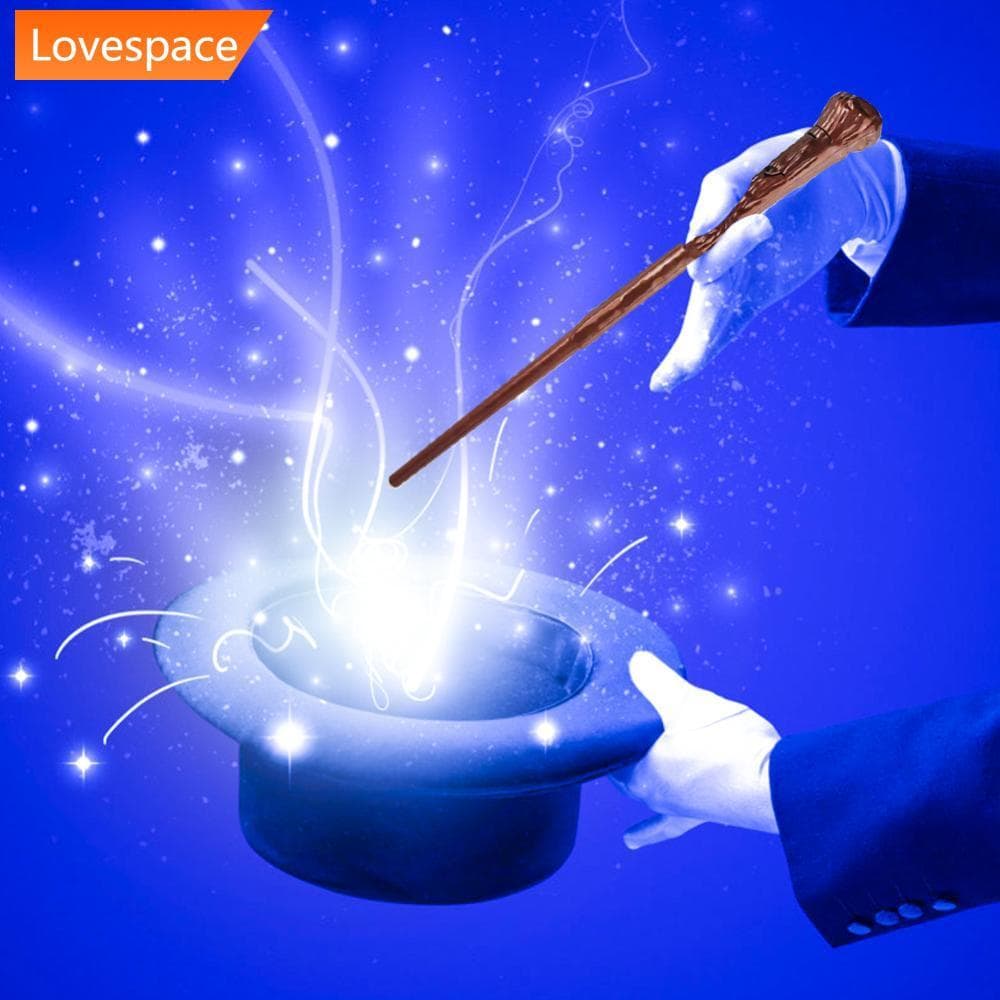 LS-STORE Varinha Mágica Luminosa Truques De Para Halloween Cosplay Voldemort Dumbledore Presente Crianças Adultas B1T9
