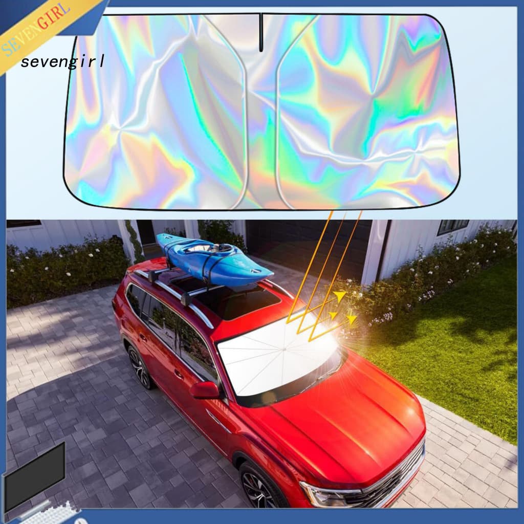 SEV Viseira Solar Para Carro Fácil Instalação Pára-Brisa De Protetor Proteção Uv Ajuste Universal Reflexiva Dobrável Cal