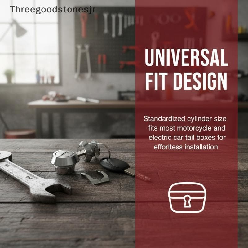 TGS Universal Motocicleta Traseira Caixa Superior Lo Cilindro Núcleo E Chaves Anti Ferrugem Para 25L A 100L Caixas De Tr