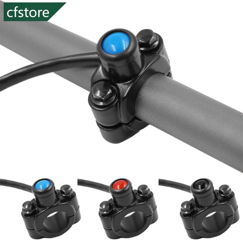 CFSTORE 22mm 7/8 " Interruptor Da Motocicleta Guiador Montar Chifre Farol Strobe Momentâneo Botão Moto Acessórios H9U3