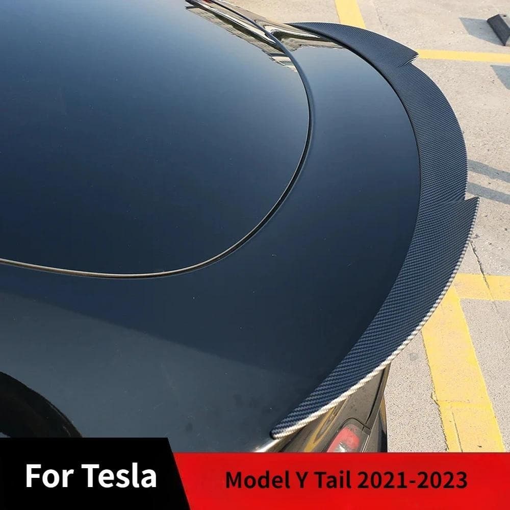 Cauda Do Carro Spoile Tronco Tampa Spoiler Asa Para Tesla Modelo Y 2021-2023 Punch-Livre Instalação Acessórios De Alta Q