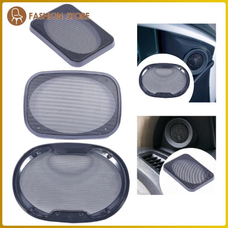 [Wishshopeelq] Substituição Da Tampa Grade Do Alto-Falante Carro Fácil Instalação Preto À Prova De Poeira Para Sistema D