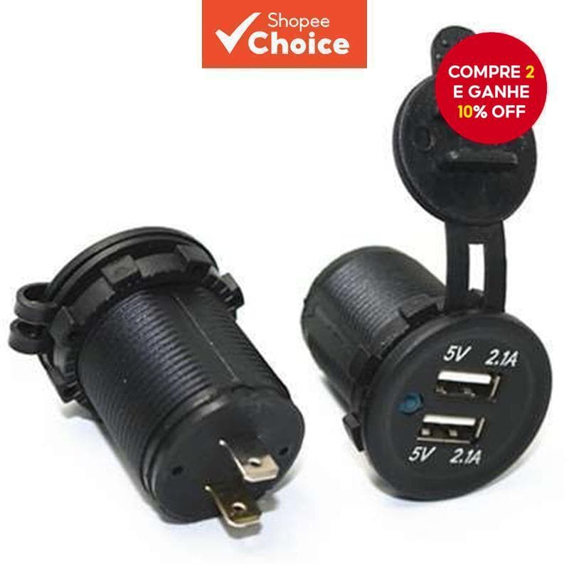 Porta USB Dupla 3.1A Carregador De Carro Com Abertura LED Modificado Motorhome/yacht 12-24V universal