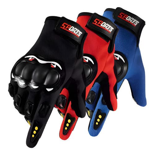 Luva Motoqueiro  Proteção Antiderrapante Motocross Bike Vermelho