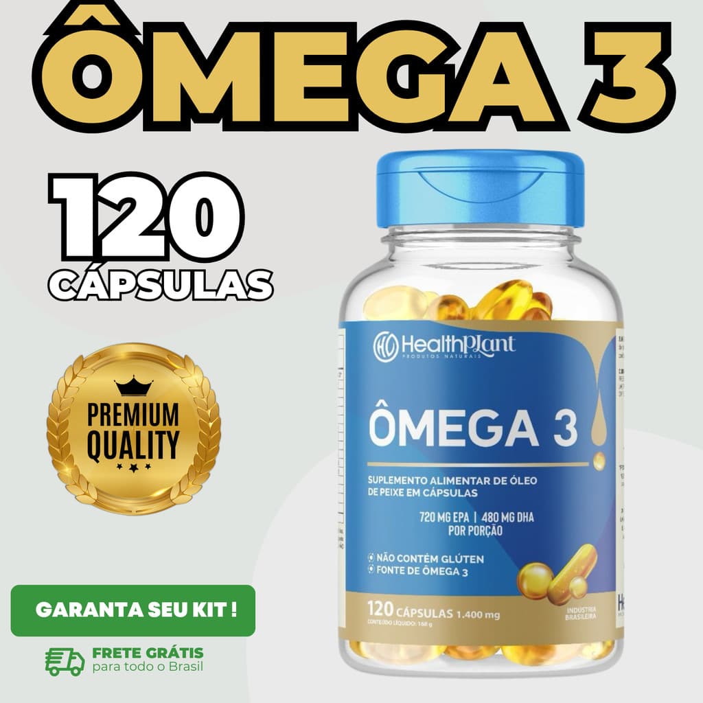 Omega 3 1400mg Super Concentrado 120 Cápsulas