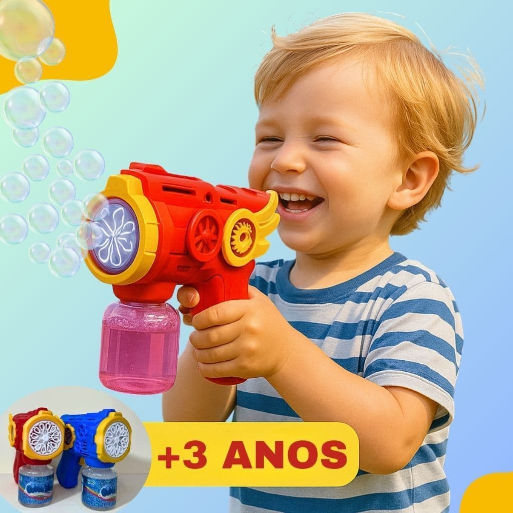Lança bolha de sabão automática Colorido Brinquedo com luz diversão crianças Festas