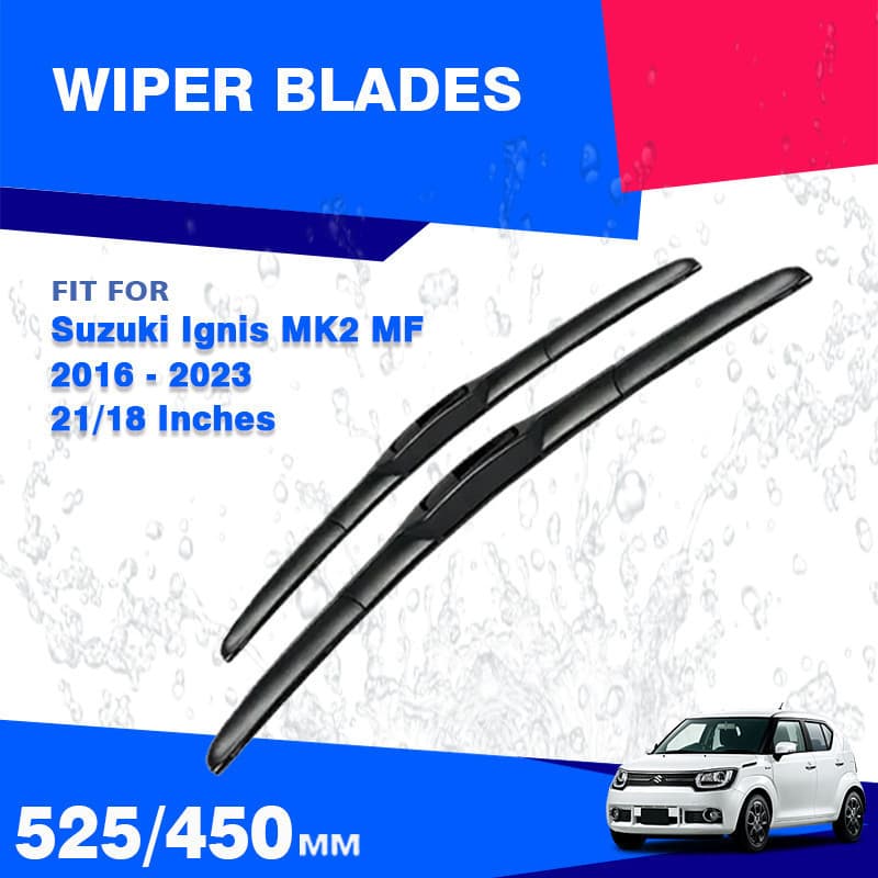 Lâminas De Limpador De Para-Brisa Dianteiro Suzuki Ignis MF 2016-2023 Acessórios Esportivos Híbridos Pára-2017 2018 2019