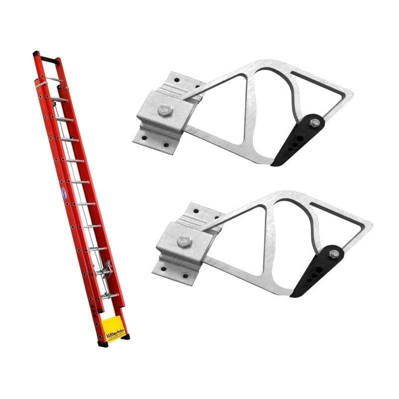 Catraca de Aluminio ORIGINAL Para Escada Profissional Extensível Fibra de Vidro