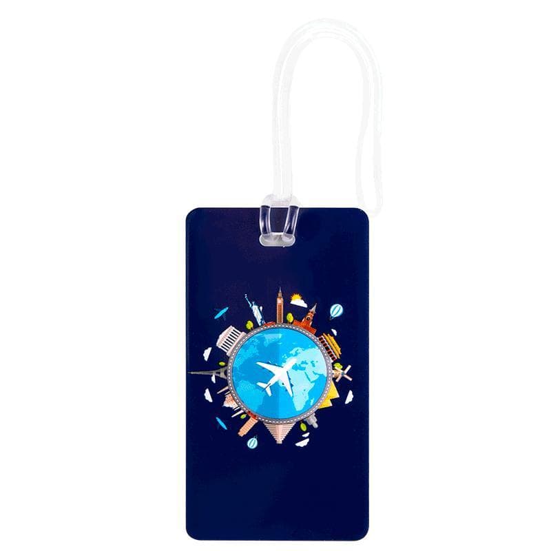 Identificador de Bagagem Colorido - Mundo