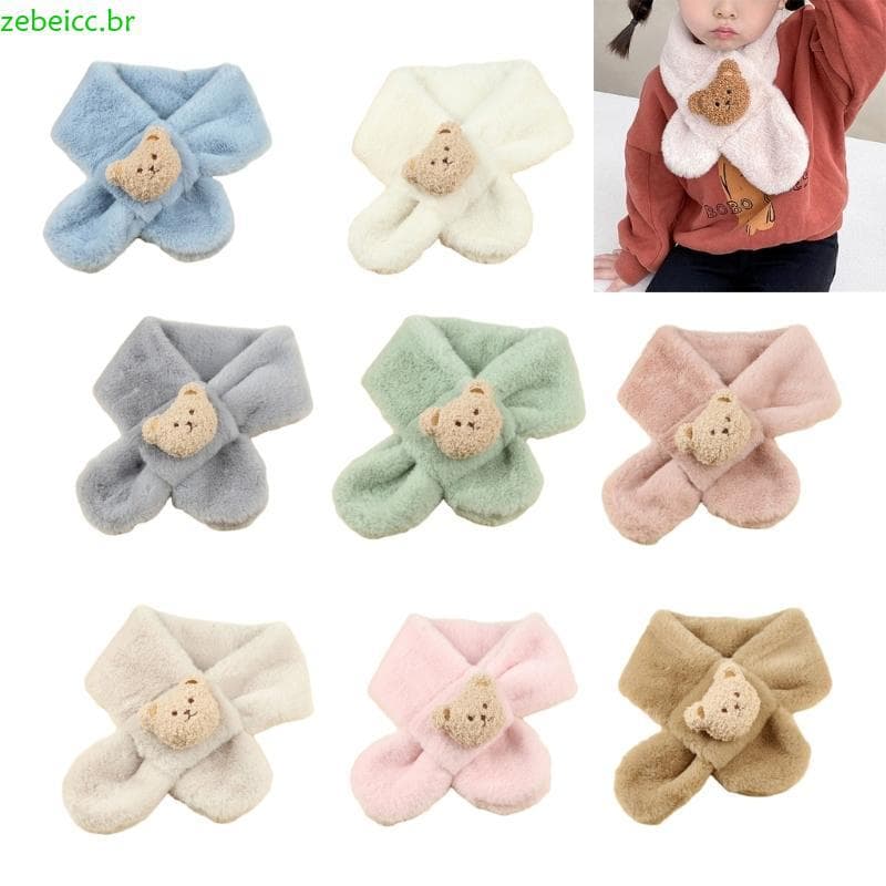 zebeicc Quente Cachecol Dos Desenhos Animados Menina Bebê Macio Outono Inverno Para Frio Weath