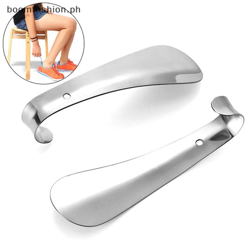 [Boomfashion] 1Pc Colher Calçadeira Profissional 14.5cm Aço Inoxidável Metal Sapato Chifre Sapatos Levantadores Ferramen