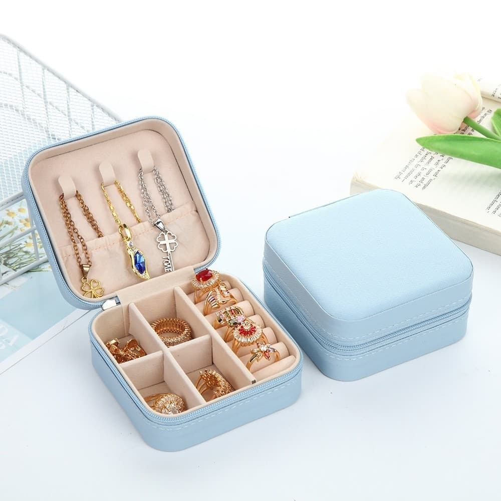 Kit5-20Pcs Porta Jóias Portátil Caixinha Bolsa De Armazenamento Colar Brincos Anéis