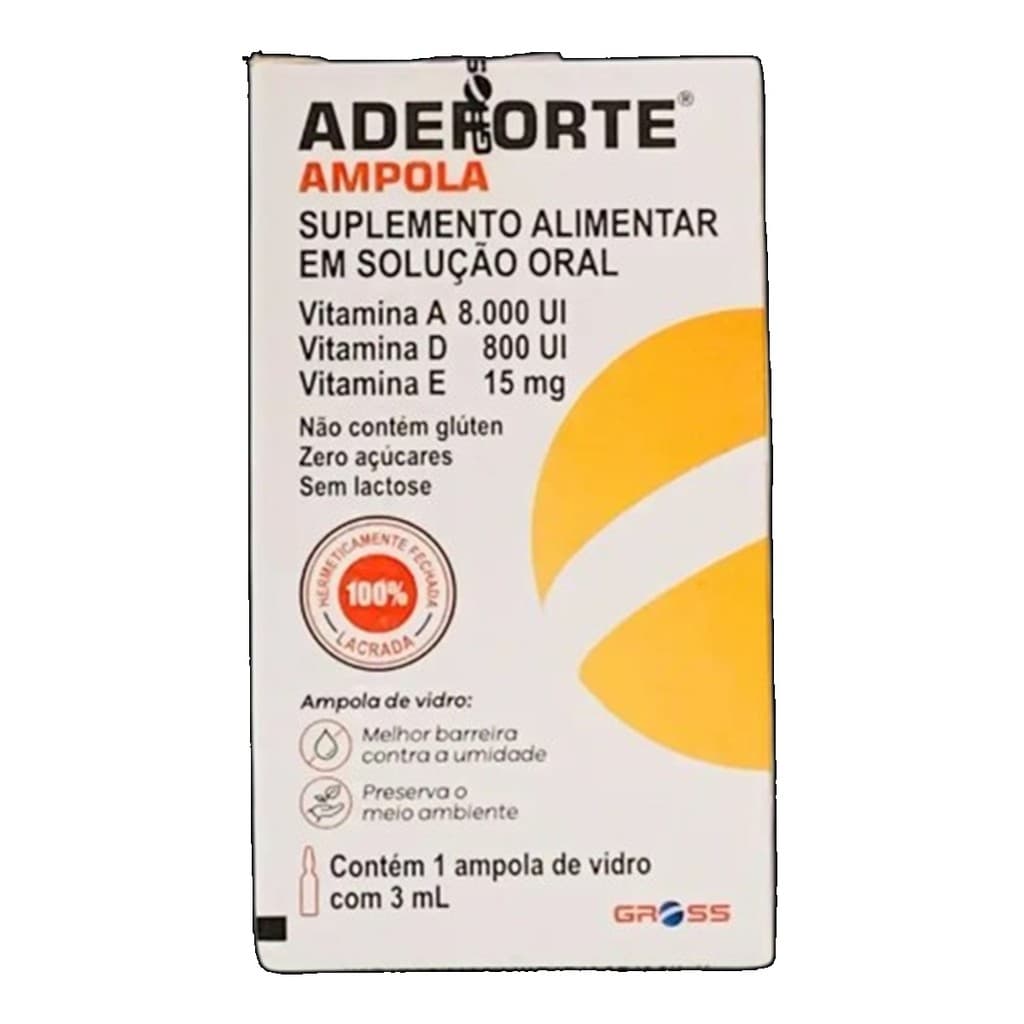 Suplemento Polivitamínico Adeforte Ampola 3ml