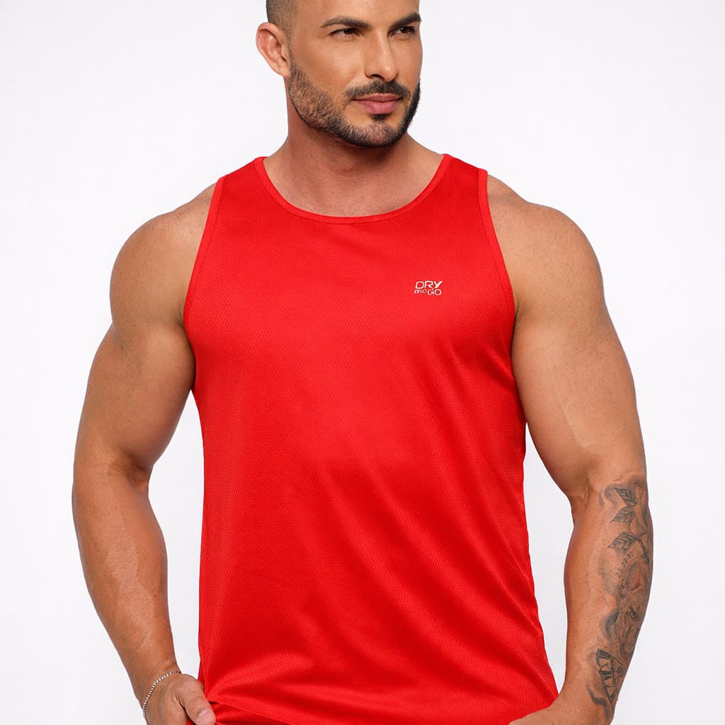 Kit 3 Regatas Masculinas Dry Fit Academia Treino Respirável Secagem Rápida Dry And Go