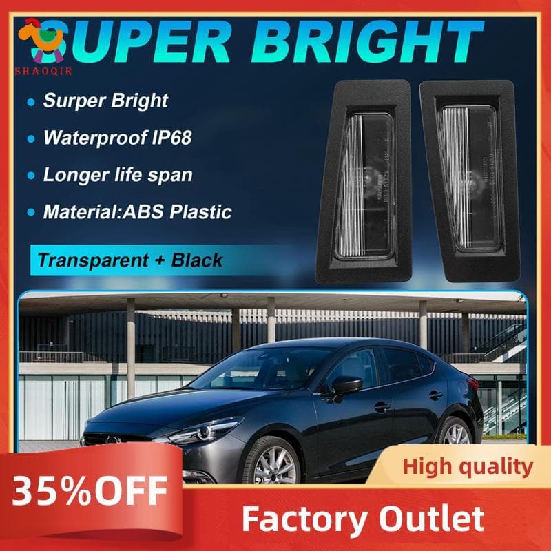 Para 3 BM BN 2013-2018 Conjunto De Luz Da Placa De Licença Traseira Identificação Do Carro B45A-51-270 B45A-52-2L0