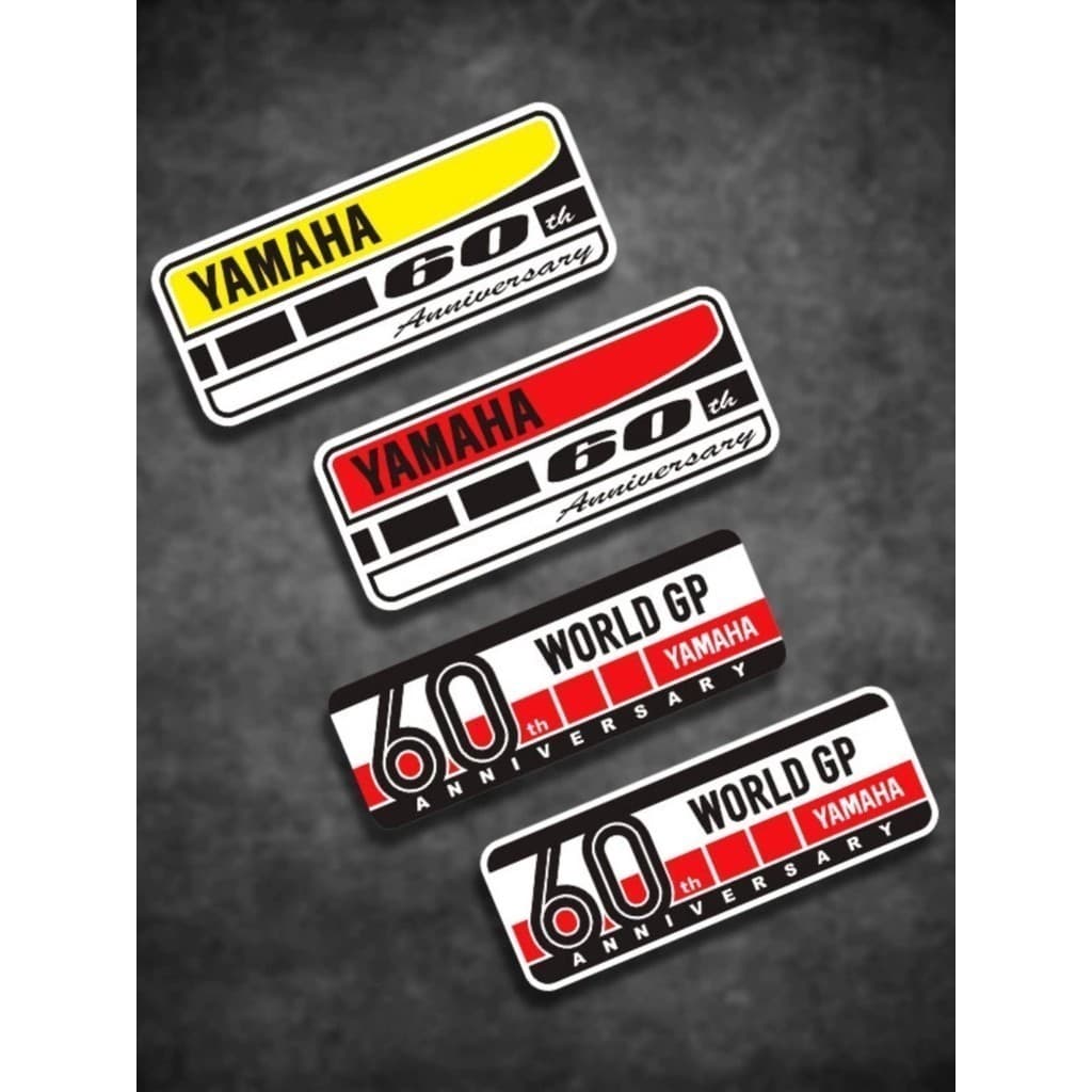 Yunchuang Adesivos De Carro Adequados Para YAMAHA 60o Aniversário Decorativos Decalques Reflexivos À Prova Dwaterproof Á