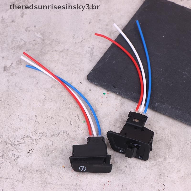 TSBR Motocicleta Chifre Luz Sinal De Volta Alto Baixo Feixe Botão Interruptor Partida Com Cabo Para Veículos Elétricos S