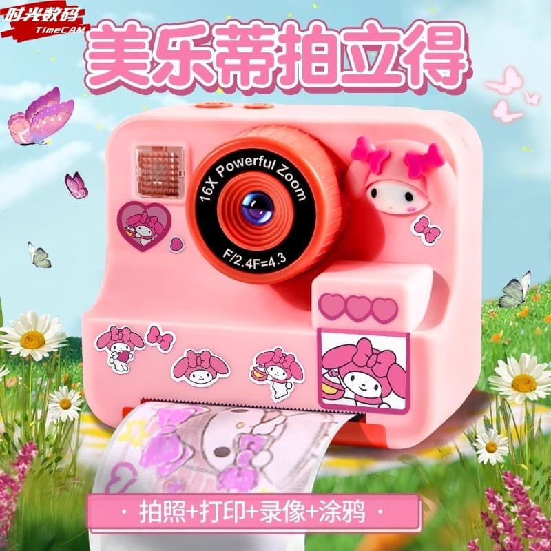 Crianças câmera brinquedos pode foto imprimir meninas presentes de aniversário novo estilo câmera Digital melodia Polaro