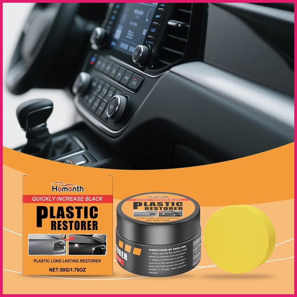 Restaurador De Guarnição Automotivo 50g Pasta De Reparo De Arranhões Limpador De Assento De Couro De Carro Com Esponja P