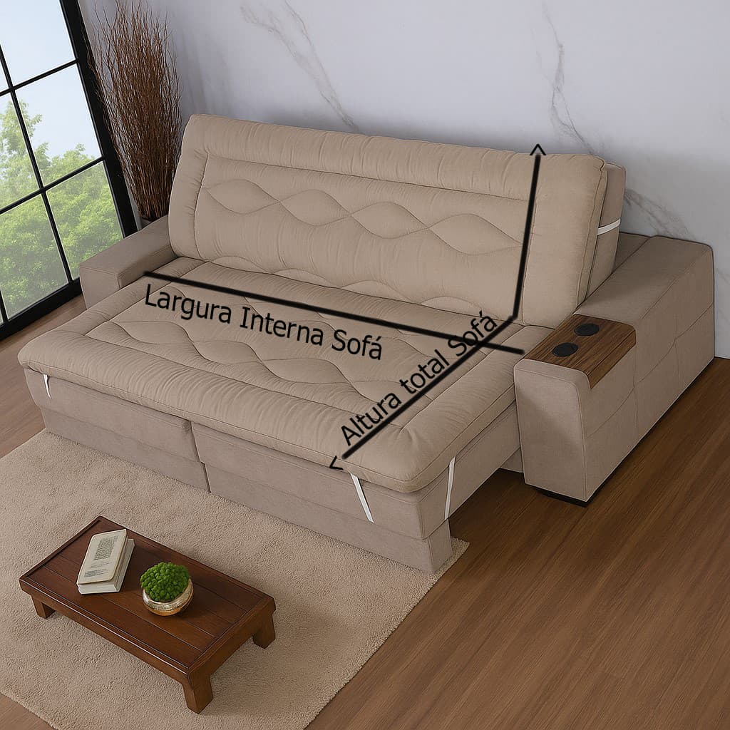 Pillow Top Premium Para Sofá Retrátil Varias Cores e Tamanhos.