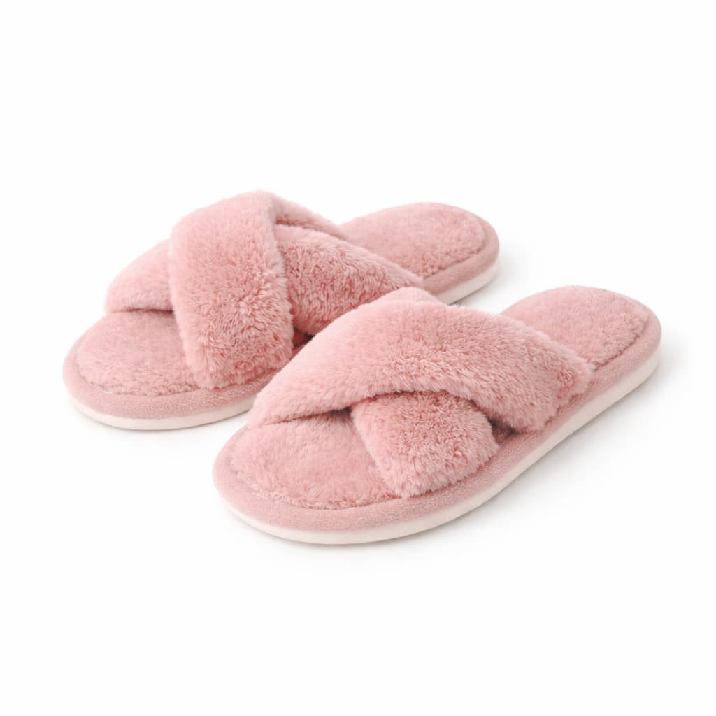 Pantufa Trançada Inverno Quentinha Sola Branca CV-201